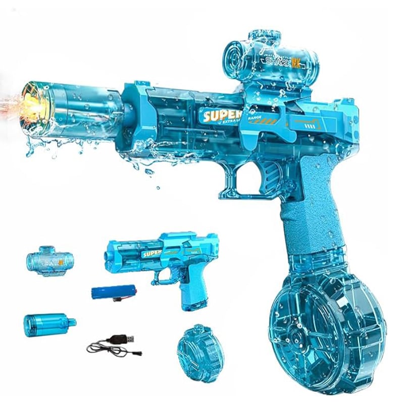 LumeStream – Fully Automatic Rapid-Fire Water Gun – Blue