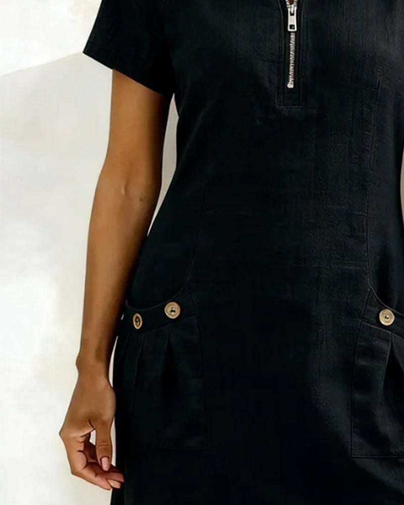 UrbanBreeze Zip – Everyday Cotton-Line Dress – image 22