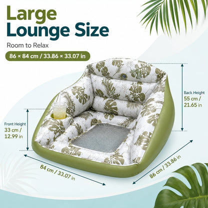 AquaLounge - Luxury Inflatable Pool Sofa – 2 x Green