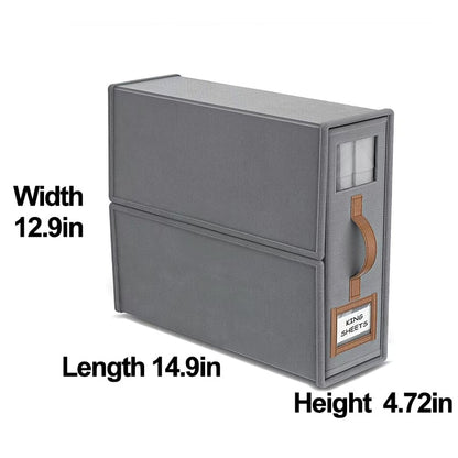 BeddyBox - Foldable Linen & Duvet Organizer – Grey / Buy 1 Set（2 pcs)