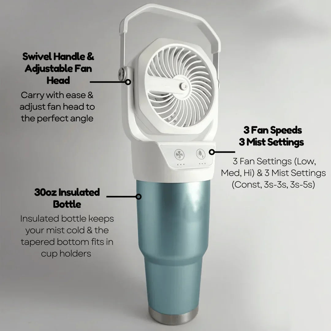CoolCruise – Premium Cup Holder Spray Cooling Fan – image 4