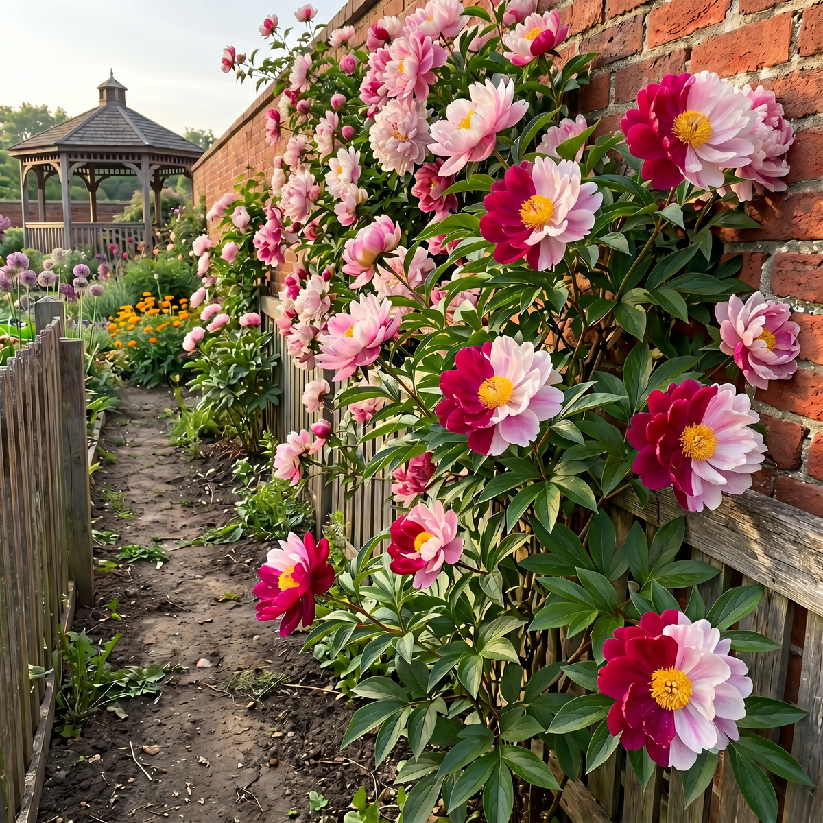Rare Climbing Peony BulbsBig Full Blooms, Cold Hardy Perennial, Easy to Grow Garden Favorite – Rainbow / 5 Bulbs
