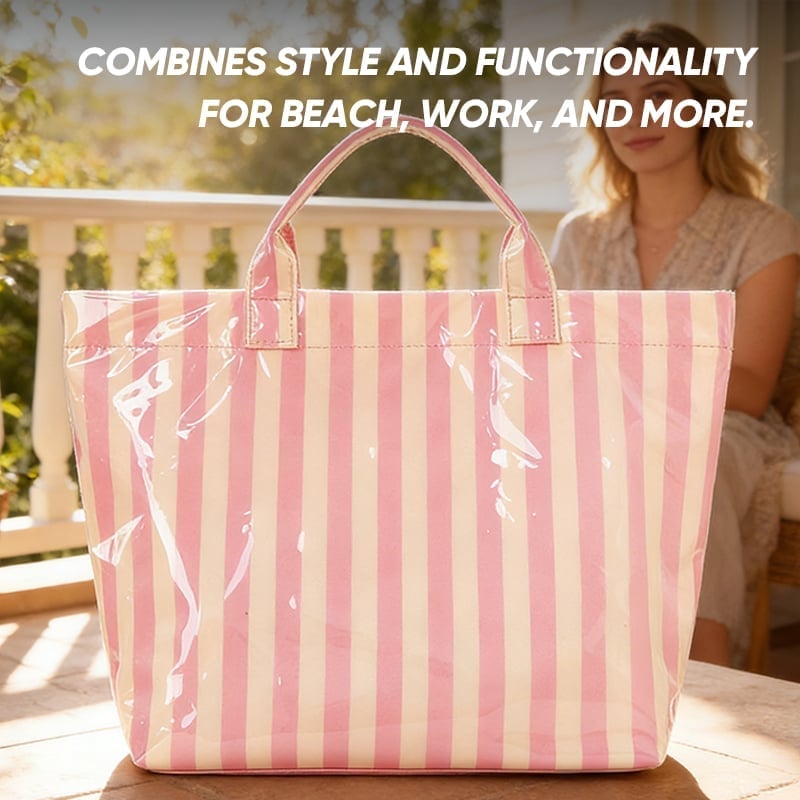 CarryWave – Durable Canvas Striped Tote Bag – image 13