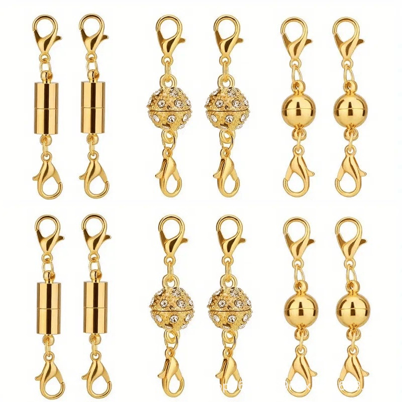 MagniLock – Secure Jewelry Fastener – Gold / Buy 1 Set ( 12 PCS ) / Super Fast Delivery