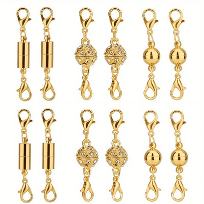 MagniLock – Secure Jewelry Fastener – Gold / Buy 1 Set ( 12 PCS ) / Super Fast Delivery
