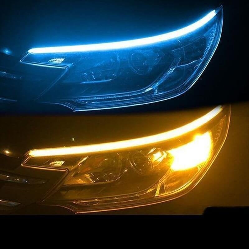 FlowBlink – LED Flow Type Car Signal Light – lce blue to yellow light (1 Pair)
