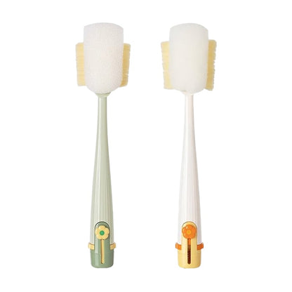 BrushPro | Versatile 5-in-1 Bottle Cleaning Brush – White + Green