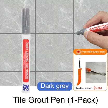 MouldShield – Anti Mould Ceramic Tile Joint Pen – Dark grey / Without Mold Remover Spray