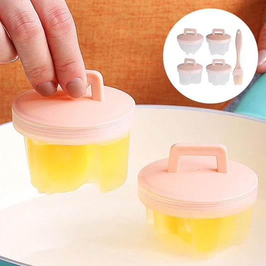 EggMagic – Creative Boiled Egg Shaper Set – 4PCS
