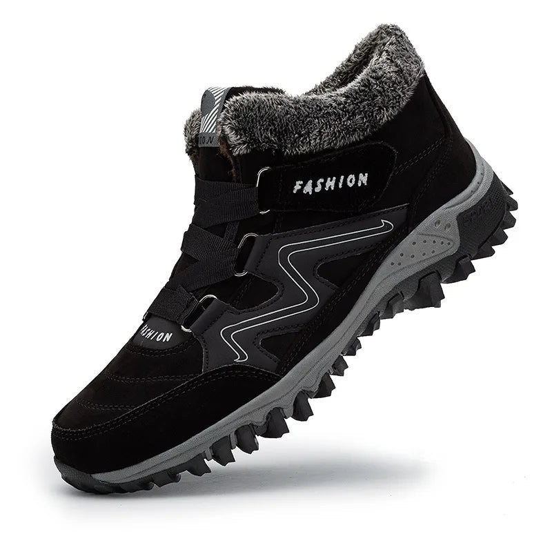 WARM AND COMFORTABLE NON-SLIP BOOTS – Black / 35
