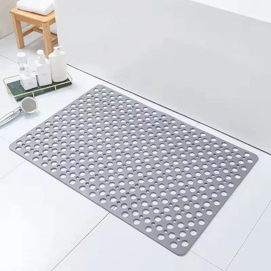 GripGuard – Non-Slip Shower Safety Mat – Grey / 53×53 cm (Square)