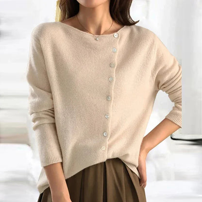 Heather Elegant Cardigan – Beige / S