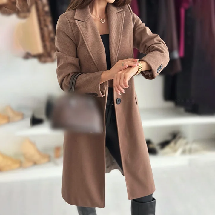 LuxeFemme – Women’s Elegant Tailored Long Coat – image 2