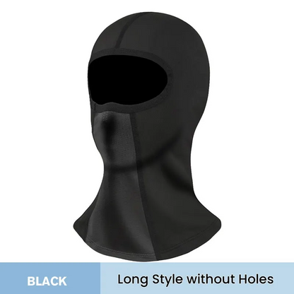 StormShield – Windproof Full Face Mask – Long Style without Holes / Black
