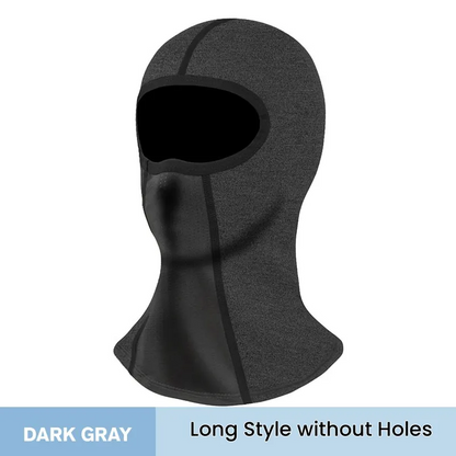 StormShield – Windproof Full Face Mask – Long Style without Holes / Dark Gray