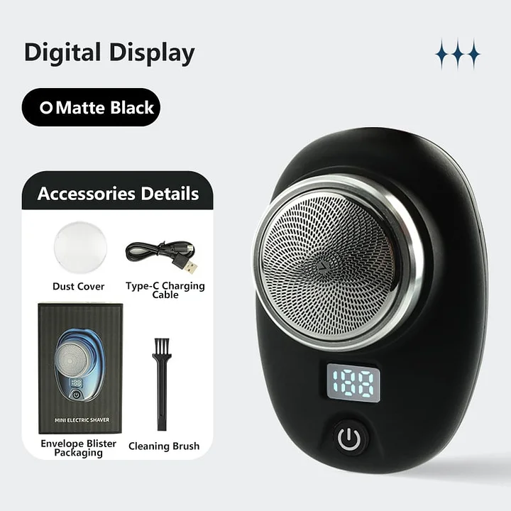 ShaveMate – Portable Electric Shaver – Matte Black