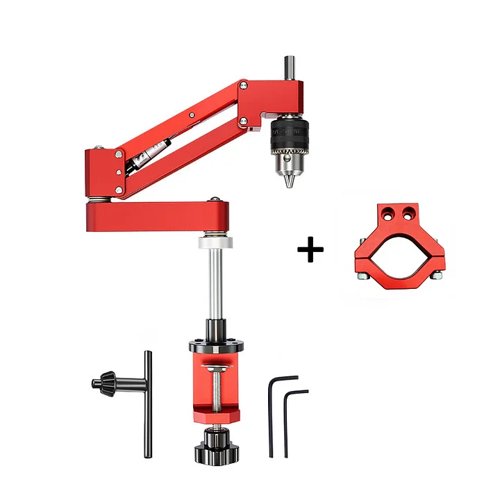 TapXpress – Light Duty Electric Drill Tapping Stand – Red / C-type clip