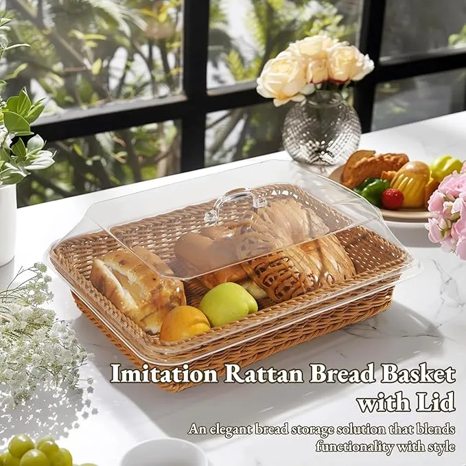 DineAura – Acrylic Covered Serving Basket – image 6