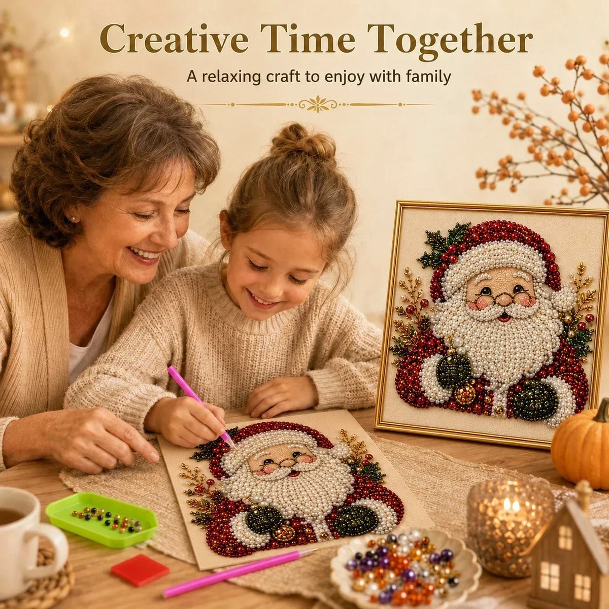 PearlCraft – Premium 3D Christmas Diamond Painting Kit – image 3