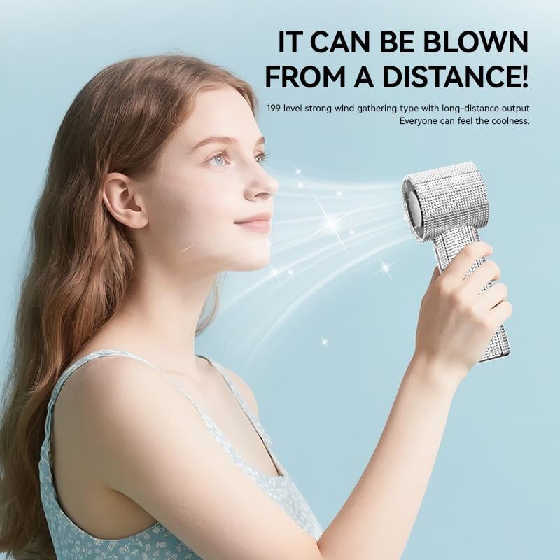 BreezeLux – Luxury Rechargeable Handheld Turbo Fan – image 10