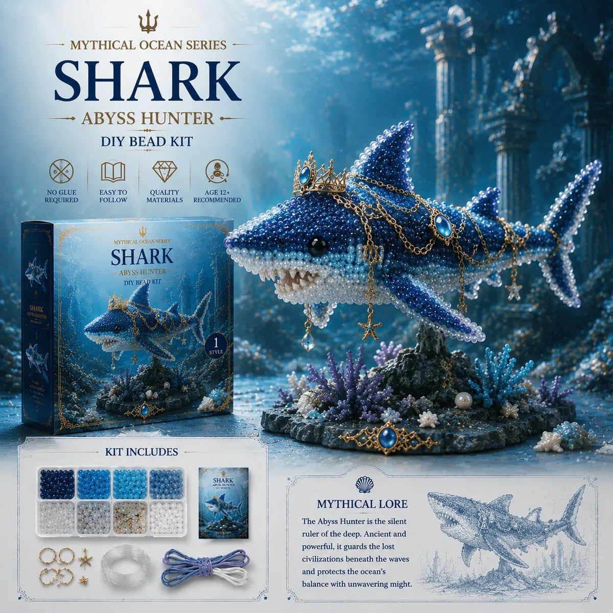 SeaSpark – Mythical Ocean Craft Bead Set – Shark
