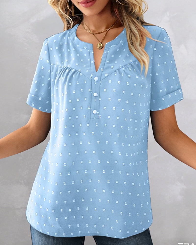 VivaLinen – Everyday V-Neck Blouse – image 8