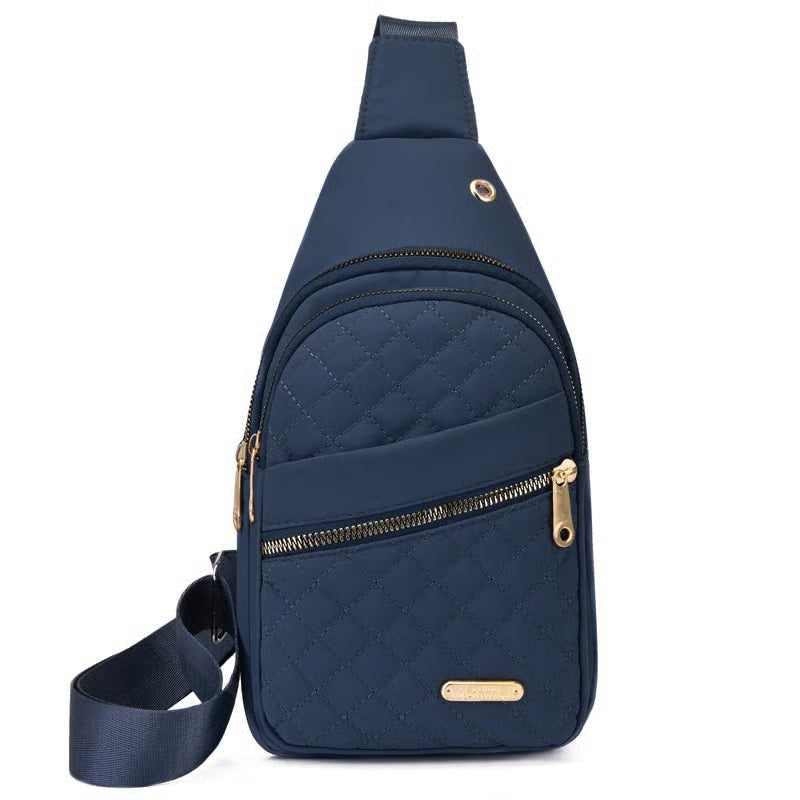 LuxeCarry – Minimalist Solid Color Crossbody Bag – Blue