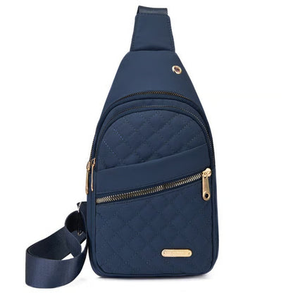 LuxeCarry – Minimalist Solid Color Crossbody Bag – Blue