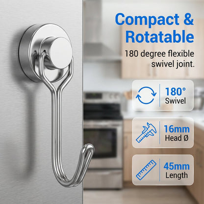 MagnaHook - Heavy Duty Swivel Hooks – 5 pcs | Trial Pack