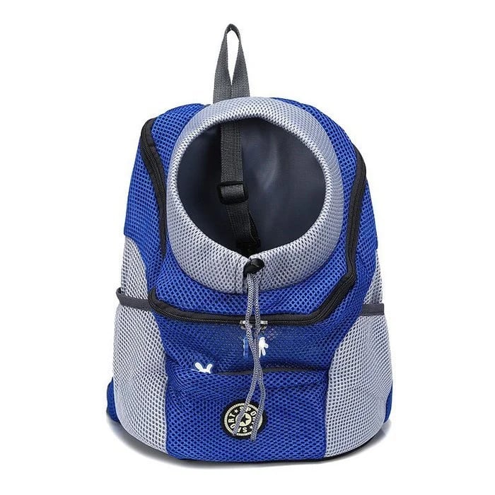 PawStride – Airy Summer Outdoor Backpack for Pets – Small Dogs (1-3kg) / BLUE