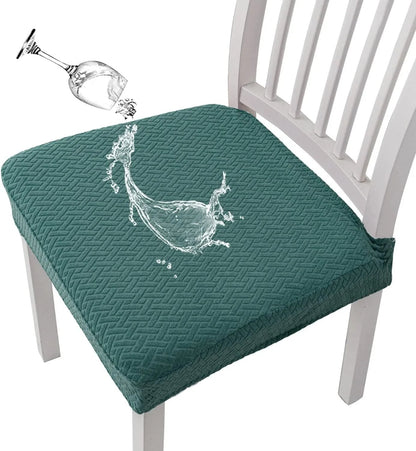 ChairEase – Washable Jacquard Chair Protector – Dark Green