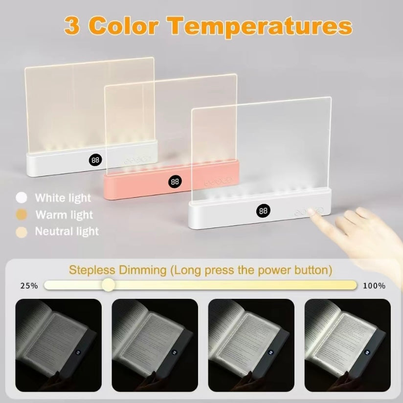 NightLume – Clear LED Rechargeable Reading Lamp – image 5