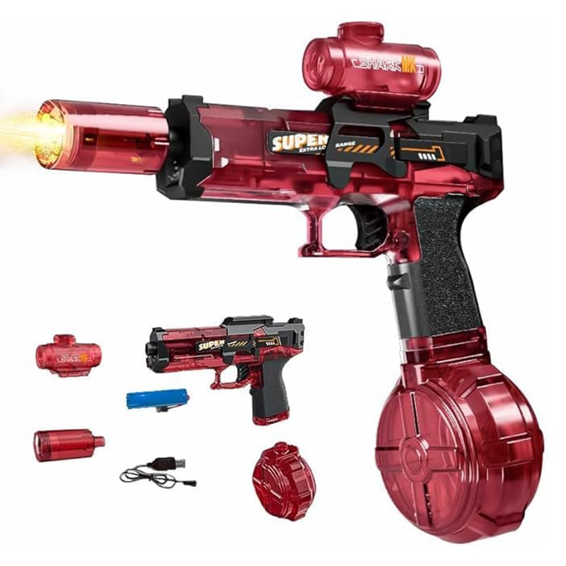LumeStream – Fully Automatic Rapid-Fire Water Gun – Red