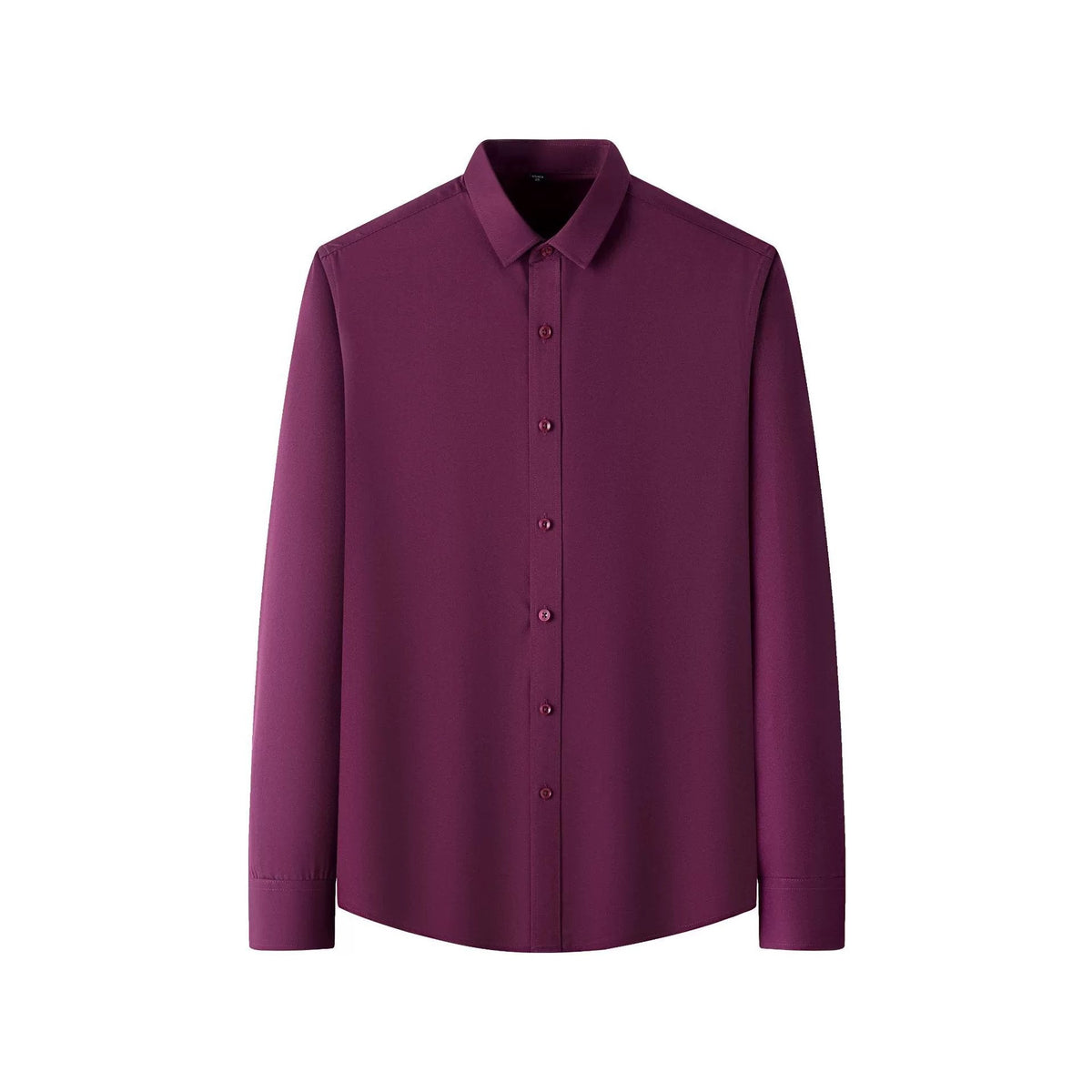 SmoothWear | Stretch Anti-Wrinkle Non-Iron Shirt – Claret / M / Long sleeves