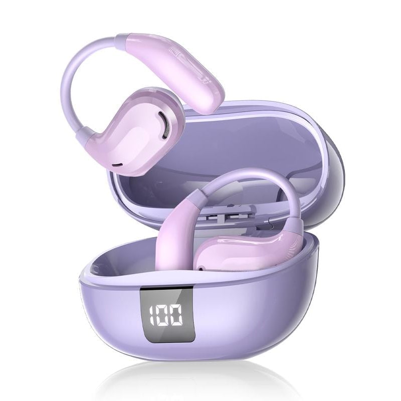 BassCloud – Ergonomic Wireless Headphones – Purple / With AI translation