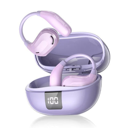 BassCloud – Ergonomic Wireless Headphones – Purple / With AI translation