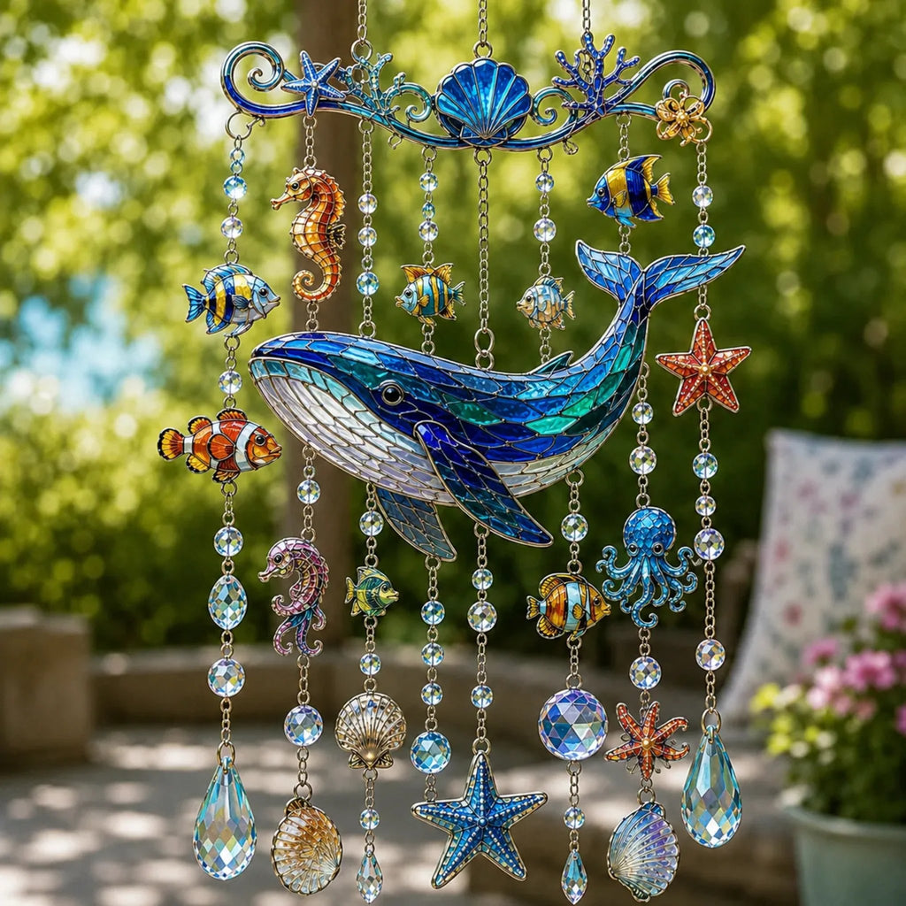 CoralWhispers – Seaside Wind Chime – Whale / Buy 1