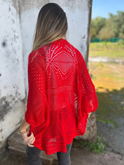 CloudWeave – Hollow Half Sleeve Cardigan – image 8
