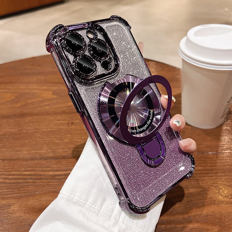 MagView Pro – Hands-Free Phone Case – Glitter / Purple / iPhone 17 Pro Max