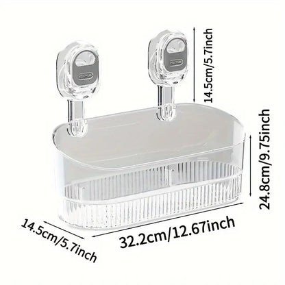 No-Drill Bathroom Suction Storage Box – Large Capacity & Strong Load-Bearing – image 10