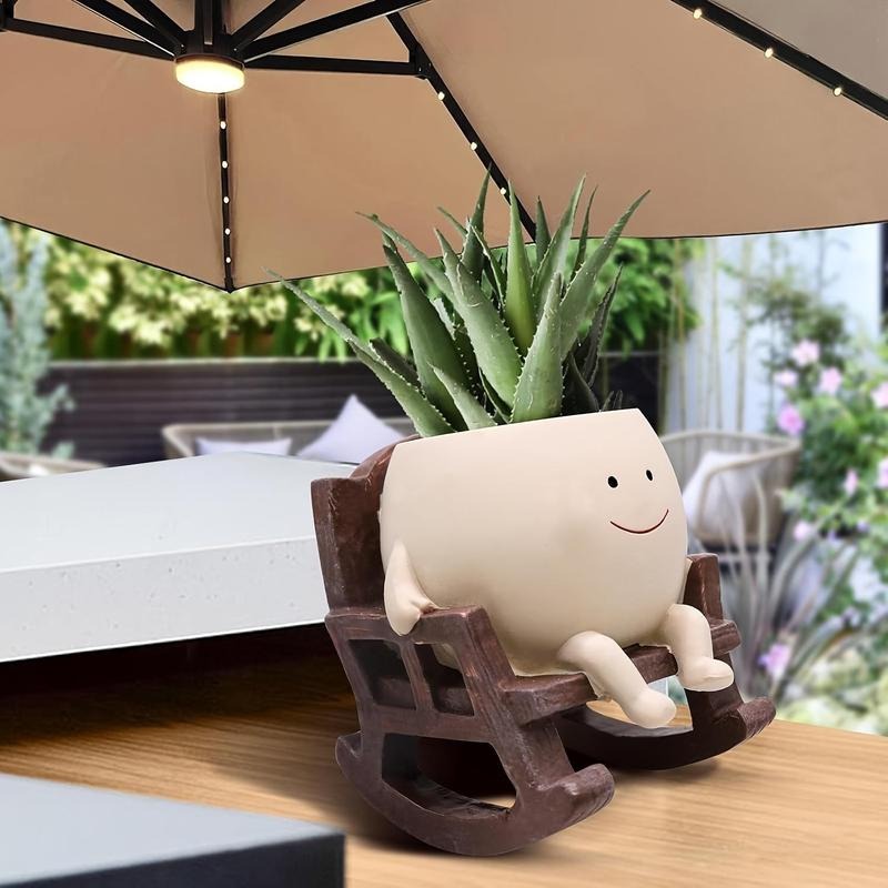 ArtSeat – Unique Chair-Shaped Resin Planter Vase – image 6