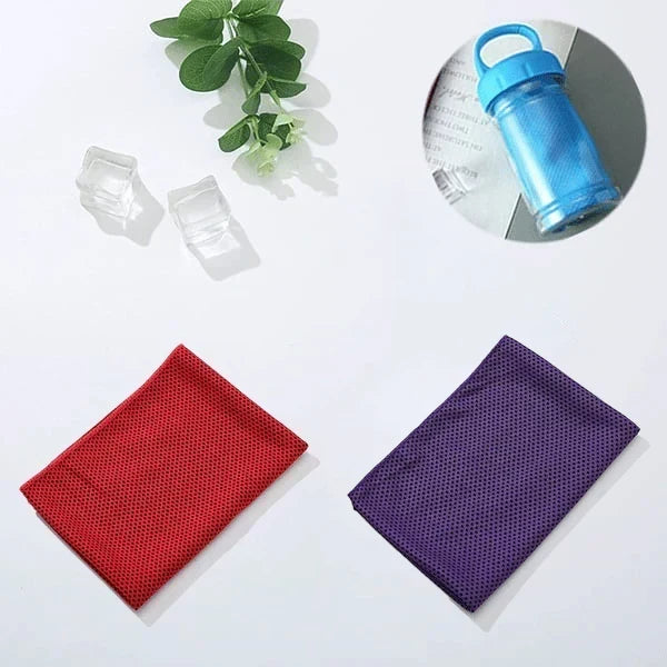 ChillWrap – Rapid Cooling Towel – Red / Purple