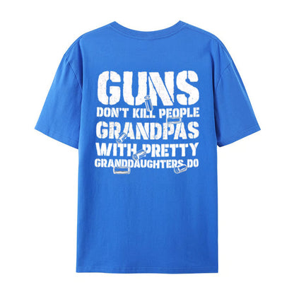 LegacyGrand – Proud Grandpa Humor Graphic T-Shirt – GRANDPAS / Blue / XS