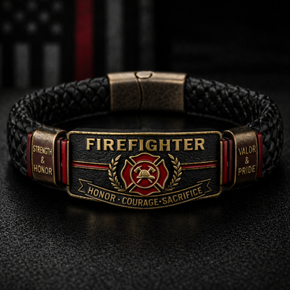 RedLineValor – Firefighter Pride Wristband – Firefighter