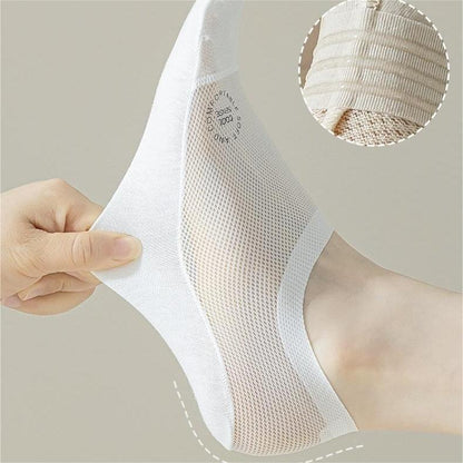 AirCore – Invisible Nylon Comfort Socks – 4 Pairs White