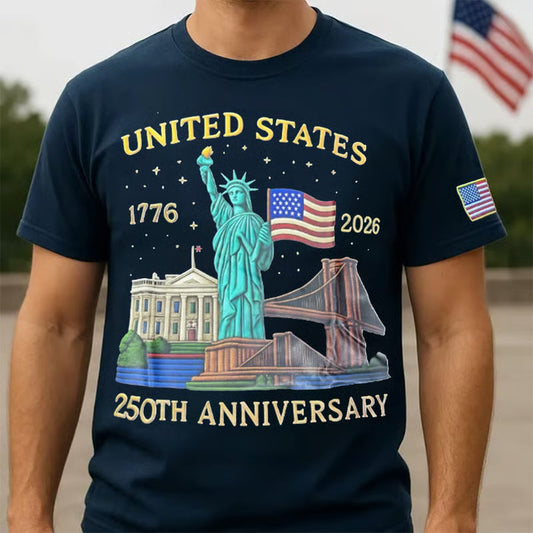 FreedomFit – 250th Celebration Graphic T-Shirt – Blue / S