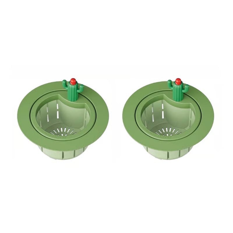 CleanCatch – Drain Strainer Basket – Green-L x2