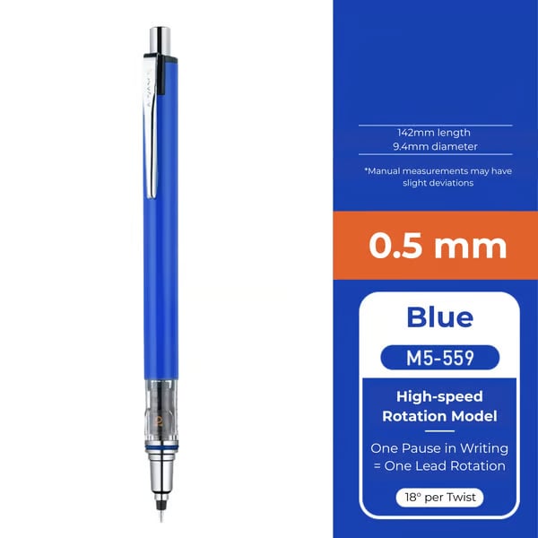 WritePro – Advance Mechanical Pencil M5-559, 0.3 mm – 0.7 mm – image 7