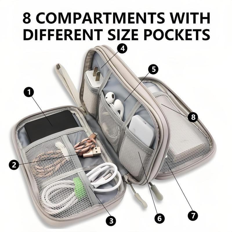 TechVault - Travel Cable Organizer Pouch – image 3