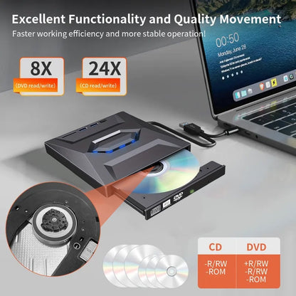DiscMate – Retro-Style Portable CD/DVD Burner – image 4
